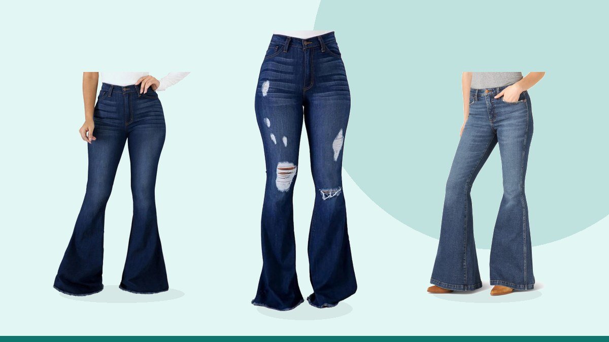 Best 70s flare jeans – PEIHOT Vintage Bell Bottoms Flare Jeans for Women