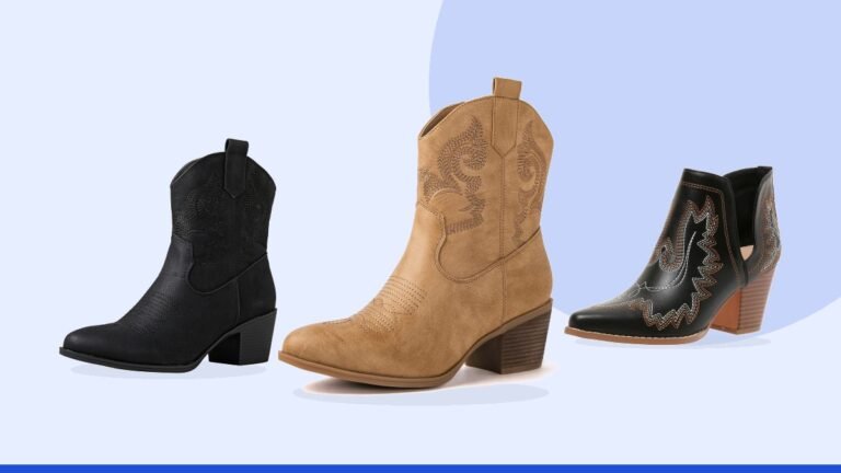 Best ankle cowboy boots – GLOBALWIN Cowboy Boots For Women Short Ankle Boots