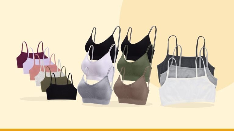 Best bralette – BQTQ 6 Pcs Women's Padded Bralettes V Neck