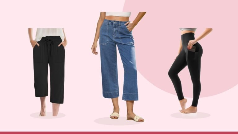 Best capri pants – GRAPENT Capri Jeans for Women High Waisted Wide