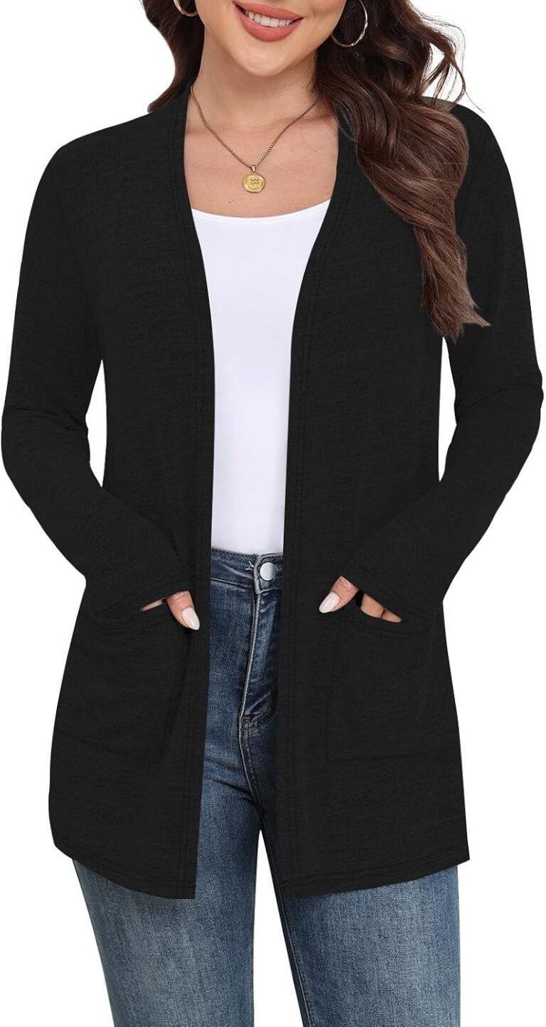 Best cardigan – Yincro Women Lightweight Cardigan Long Sleeve Open Front