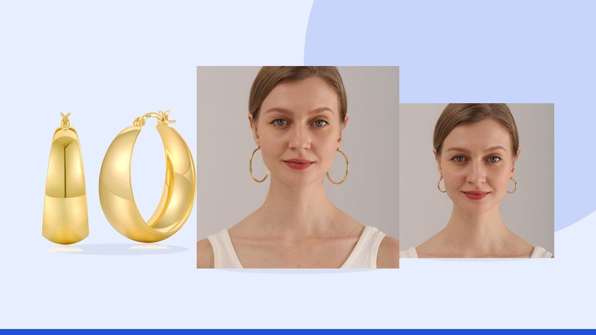 Best chunky hoop earrings – 4mm Thick Gold Plated Chunky Earrings Silver Plated