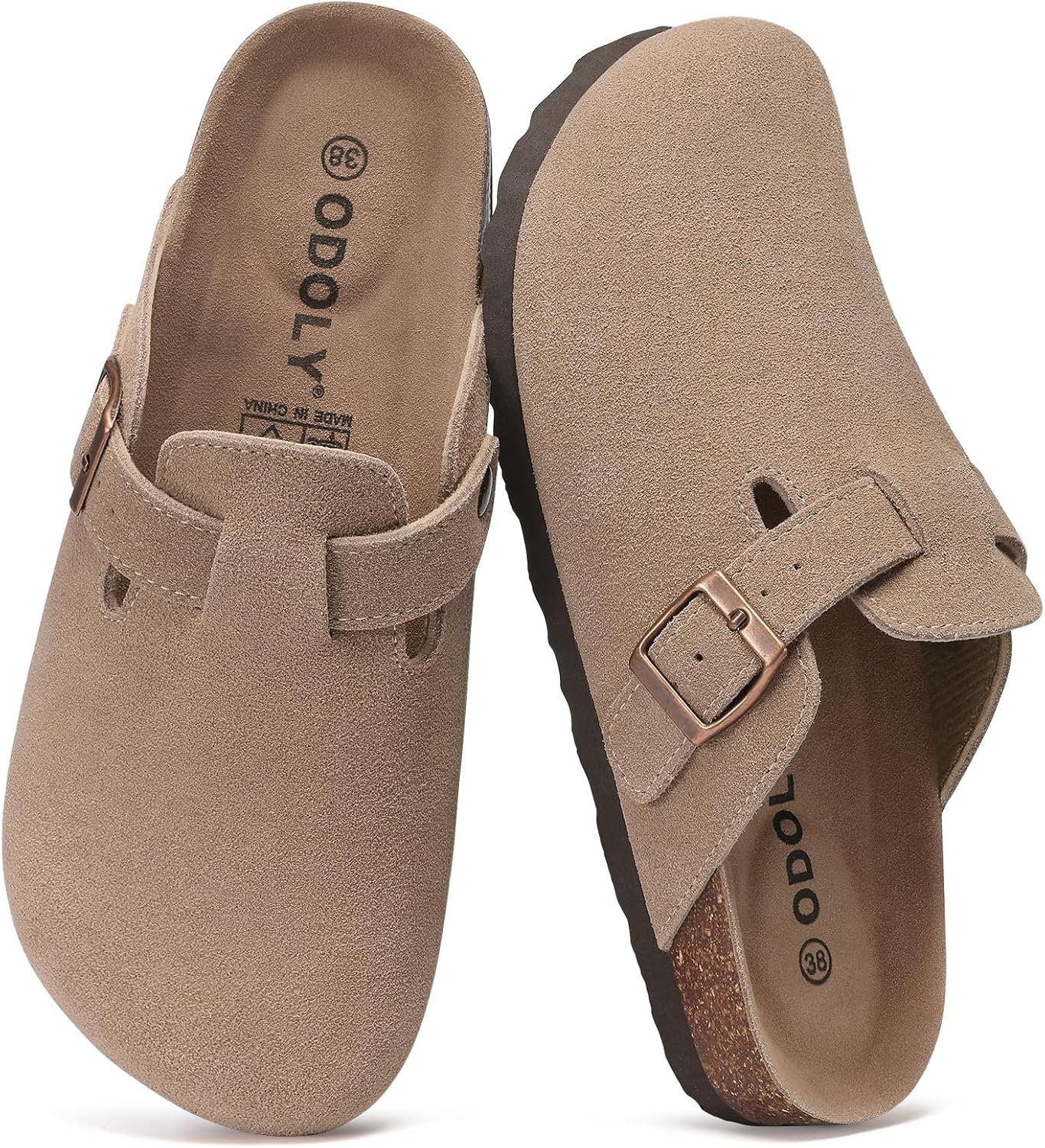 Best clogs – ODOLY Genuine Suede Clogs for Women Men Comfort