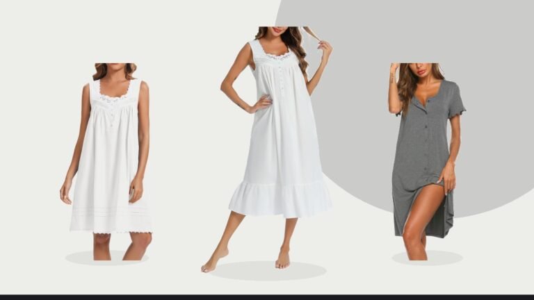 Best cotton nightgown – AVIIER 100% Cotton Nightgowns for Women Sleeveless Sleep