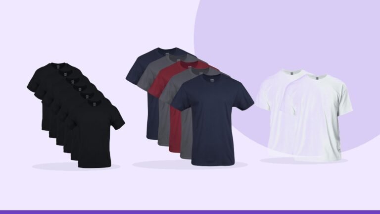 Best cotton t-shirt – Gildan Men's Crew T-Shirts, Multipack, Style G1100