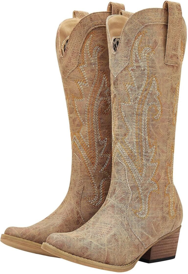 Best cowboy boots – HISEA Rollda Cowboy Boots for Women Western Cowgirl