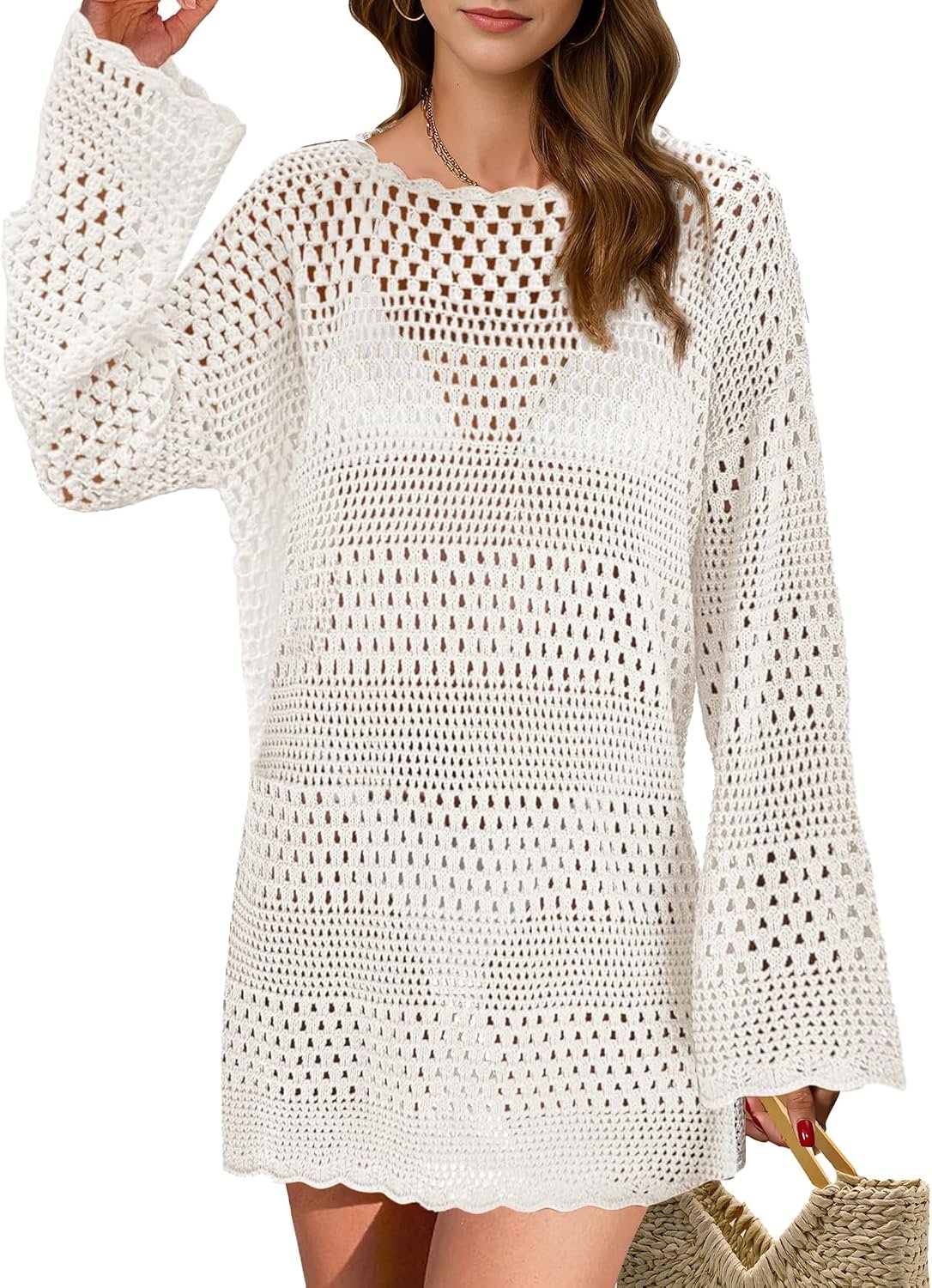 Best crochet swimsuit cover up – Womens Crochet Swimsuit Cover Up Swim Bikini Cover