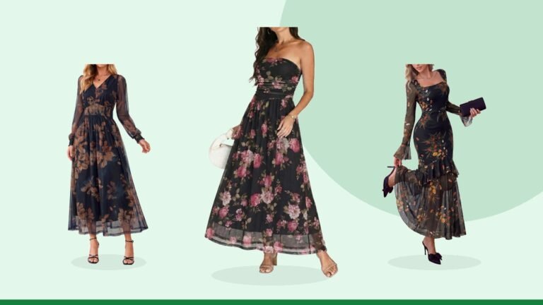 Best floral wedding guest dress – Floral Wedding Guest Dresses for Women Mesh Long