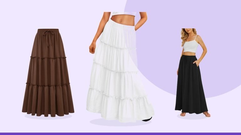 Best flowy maxi skirt – Trendy Queen Maxi Skirts for Women Boho Skirt