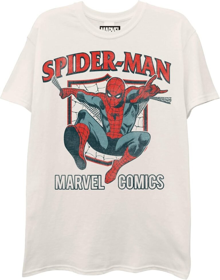 Best graphic tee – Marvel Men's Marvel Comics Spider-man Swinging Short Sleeve