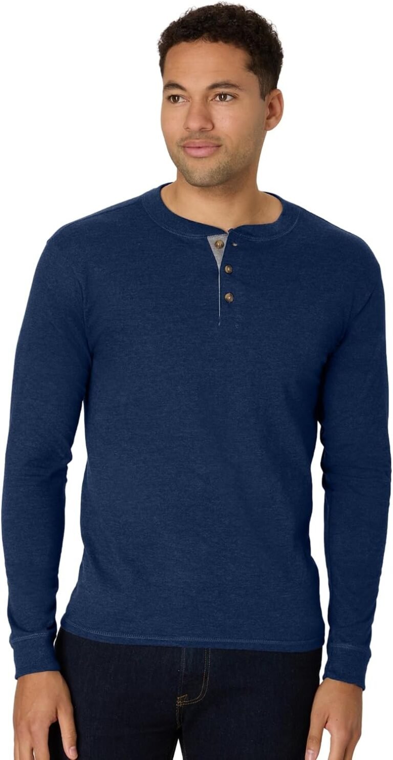 Best henley shirt – Hanes Mens T-Shirts, Men's Beefyt Henley Shirts, Men's