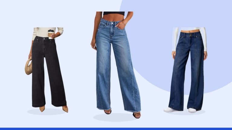 Best high waisted wide leg jeans – Sidefeel Women's Wide Leg Jeans High Waisted Stretchy