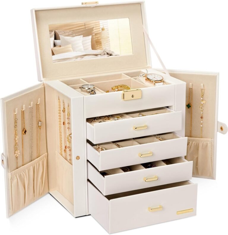 Best jewelry box – Homde Large Jewelry Box for Women: 5-Layer Organizer