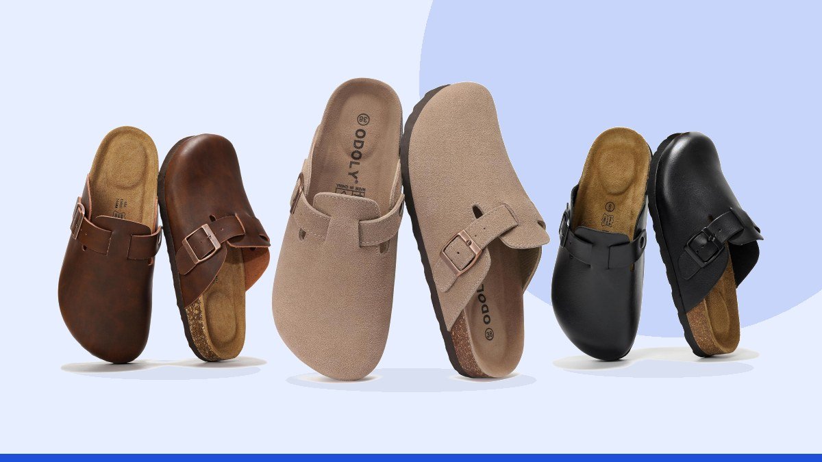 Best leather clogs – ODOLY Genuine Suede Clogs for Women Men Comfort