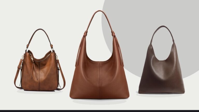 Best leather shoulder bag – befen Genuine Leather Slouchy Hobo Purses for Women,