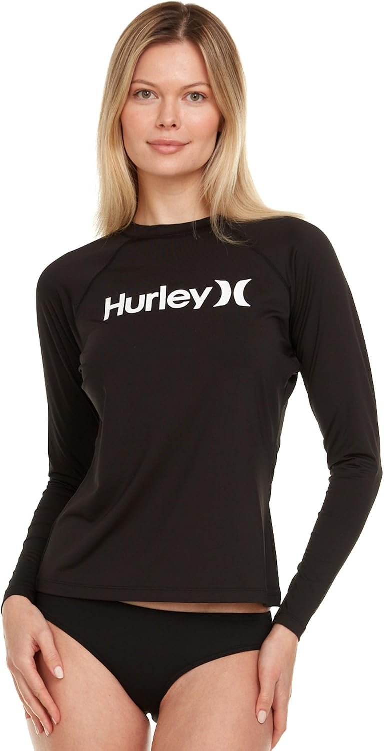 Best long sleeve rash guard – Hurley Women's Long Sleeve Rash Guard, UPF 50+