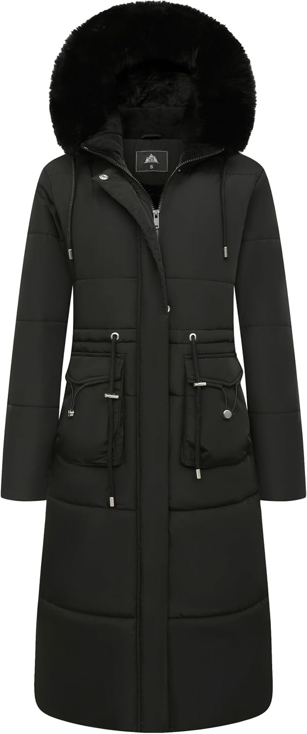 Best long winter coat – MOERDENG Women's Long Winter Puffer Coat Waterproof Warm