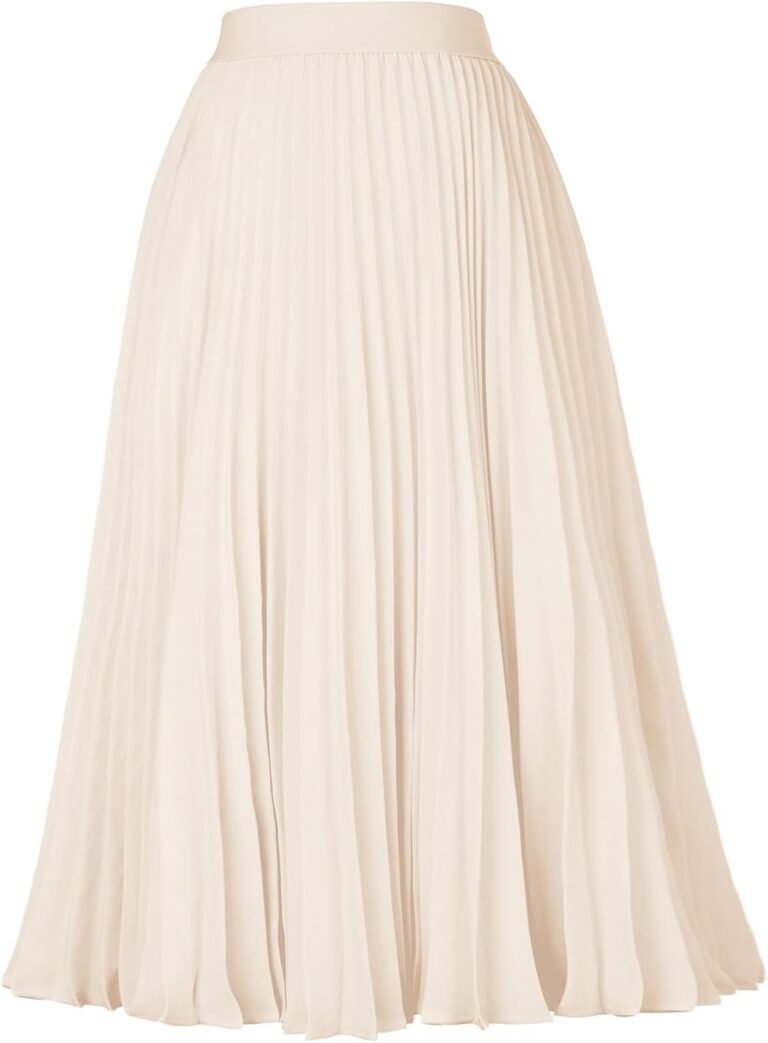 Best midi skirt – GRACE KARIN Pleated Midi Skirt for Women Chiffon