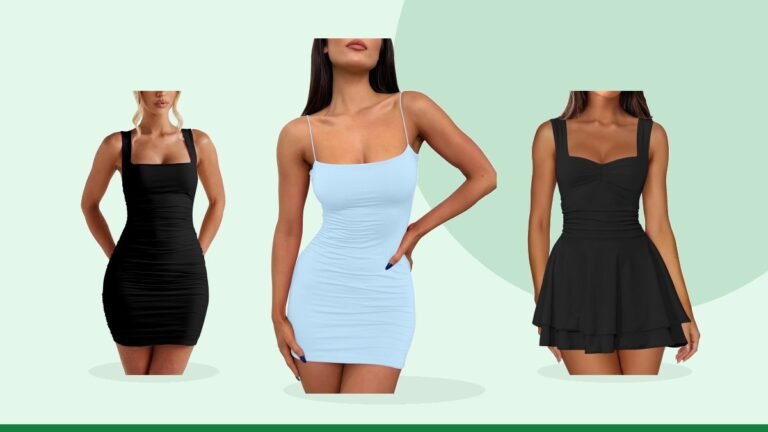 Best mini dress – LILLUSORY Women's Mini Sexy Bodycon Dress 2026 Spring