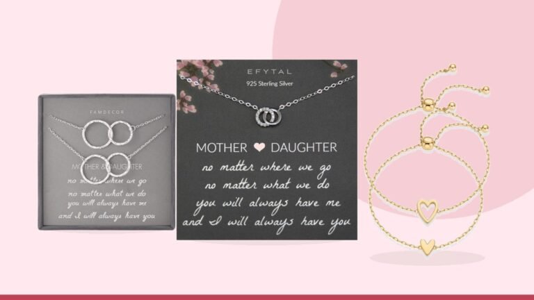 Best mother daughter jewelry – EFYTAL Mother Daughter Necklace, 925 Sterling Silver Mom