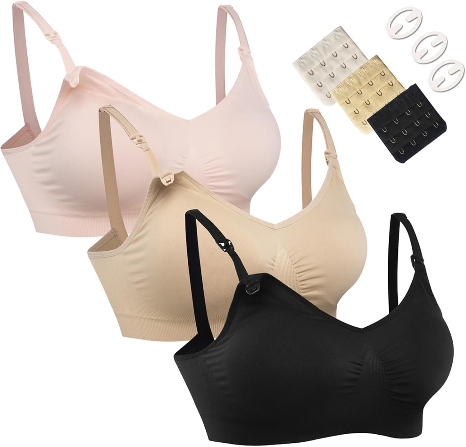 Best nursing bra – HOFISH 3Pack Seamless Maternity Nursing Bras, Breastfeeding Full