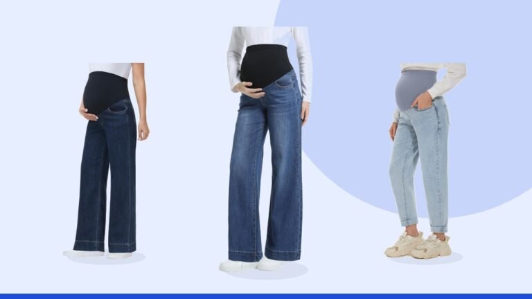Best over the belly maternity jeans – Maternity Jeans Wide Leg Loose Pregnancy Denim Pants