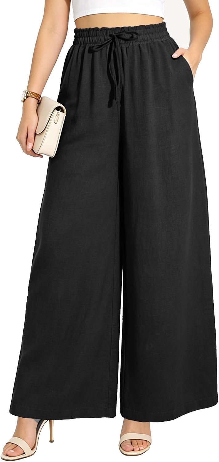 Best palazzo pants – Women Wide Leg Casual Pants Flowy Palazzo Pants