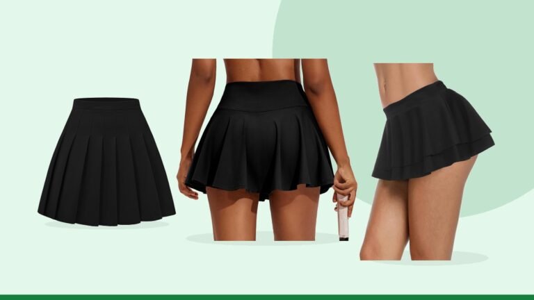 Best pleated mini skirt – PINSPARK Womens Tennis Skirt 14" Pleated Athletic Golf