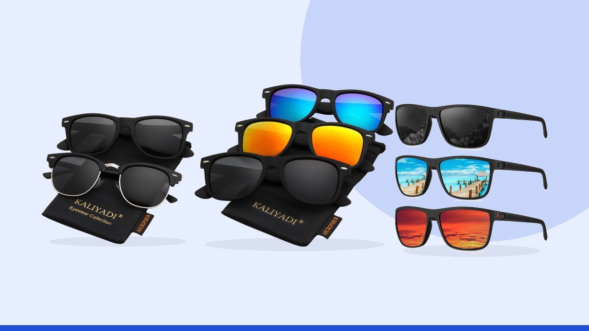 Best polarized sunglasses – KALIYADI Polarized Sunglasses for Men and Women Matte