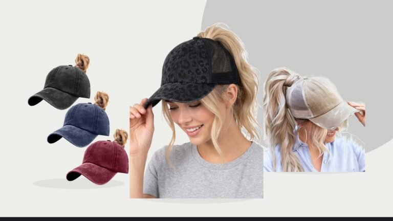 Best ponytail baseball cap – Funky Junque Criss Cross Ponytail Cap, Messy Bun