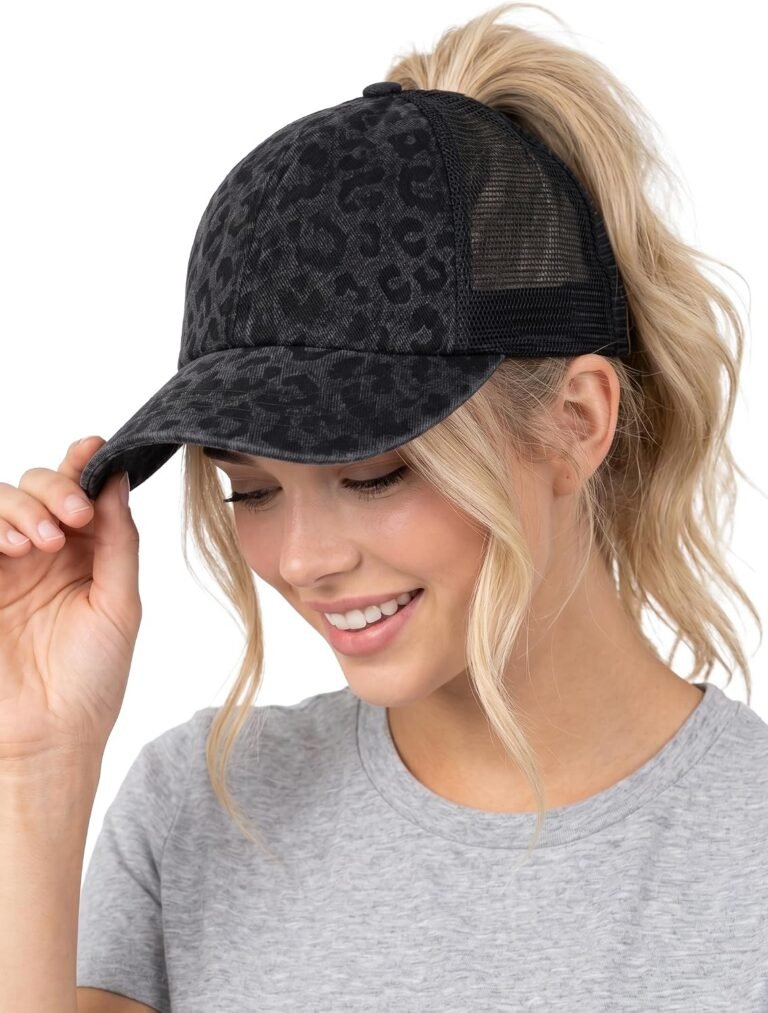 Best ponytail baseball cap – Funky Junque Criss Cross Ponytail Cap, Messy Bun