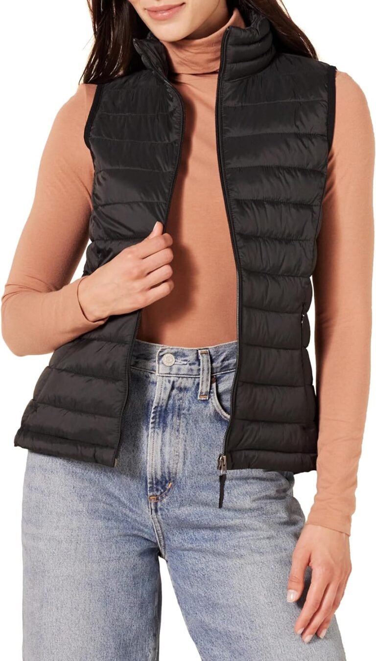 Best puffer vest – Amazon Essentials Women's Lightweight Water-Resistant Packable Puffer Vest