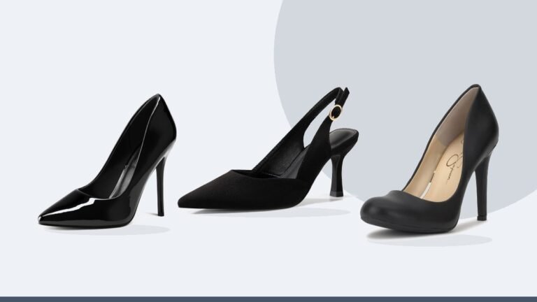 Best pumps – Rilista Women's Slingback Kitten Heels Closed Pointed Toe