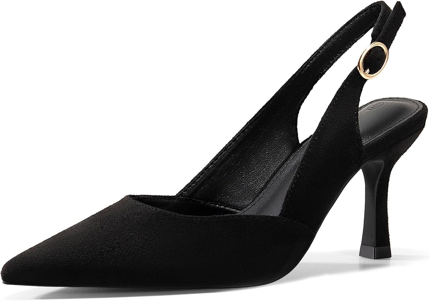 Best pumps – Rilista Women's Slingback Kitten Heels Closed Pointed Toe