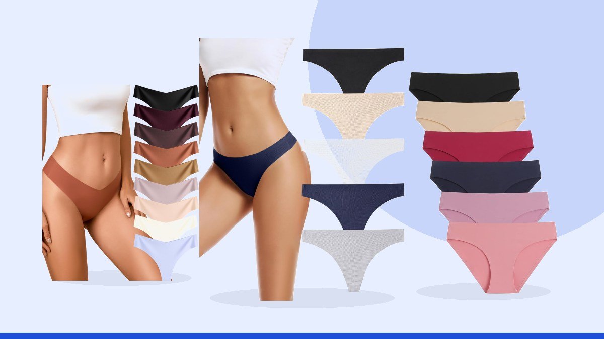 Best seamless underwear – voenxe Seamless Women Underwear Thongs,No Show Ladies Workout