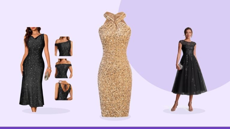 Best sequin cocktail dress – GRACE KARIN Women Short Sequin Dress,Sparkly Cocktail Bodycon