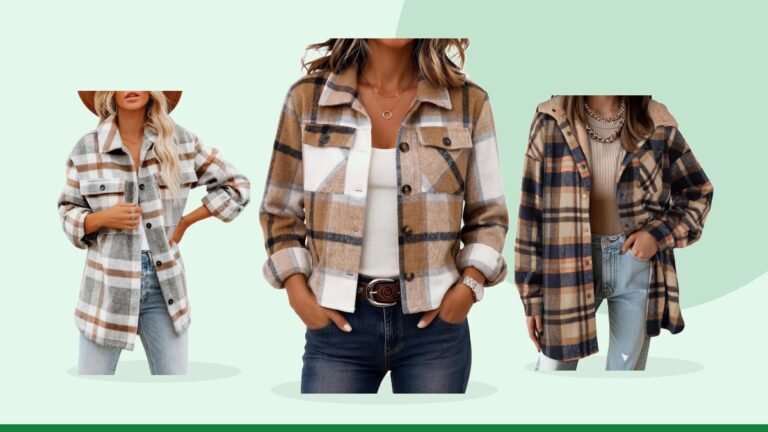 Best shacket – Zeagoo Flannels for Women Cropped Shacket Jacket Fashion