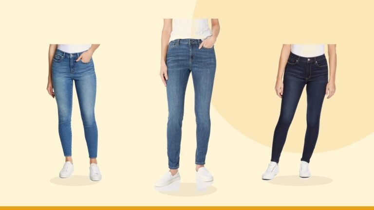 Best skinny jeans – Amazon Essentials Women's Mid-Rise Stretchy Skinny Denim Jeans,