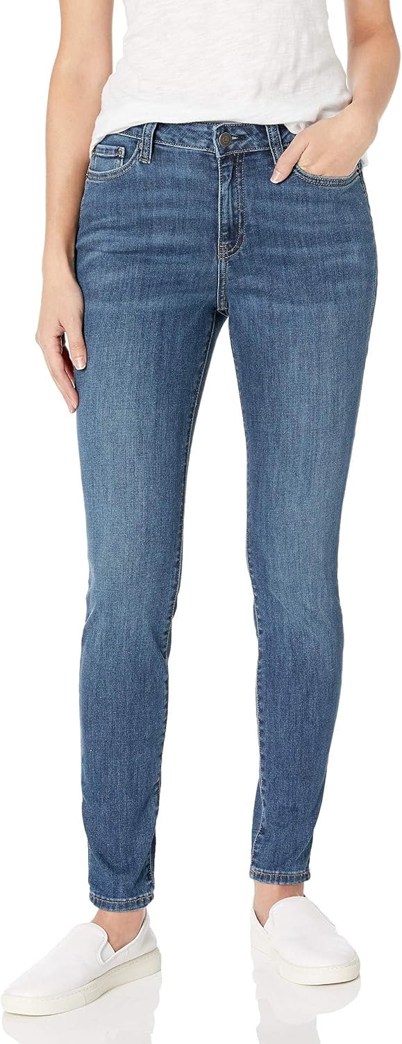 Best skinny jeans – Amazon Essentials Women's Mid-Rise Stretchy Skinny Denim Jeans,