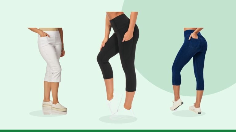 Best stretch capri pants – THE GYM PEOPLE Women's Thick High Waist Capris