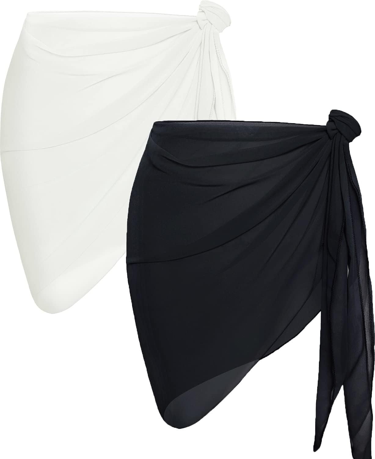 Best swimsuit cover up – 2 Pieces Women Beach Sarong Bathing Suit Sheer
