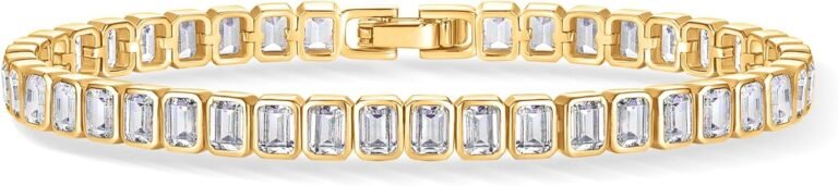 Best tennis bracelet – PAVOI 14K Gold Plated Tennis Bracelets for Women,
