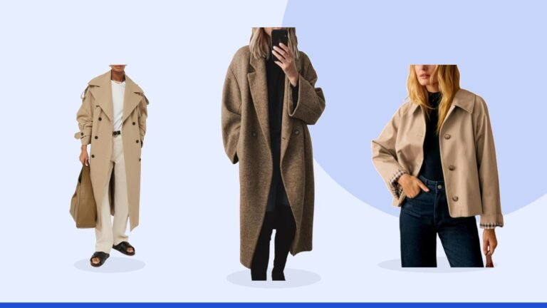 Best trench coat – chouyatou Women's Winter Double Breasted Wool Coat Long