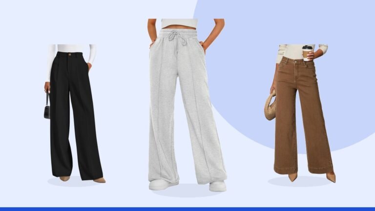 Best wide leg pants – AUTOMET Womens Wide Leg Sweatpants Baggy Fall Lounge